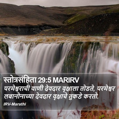 स्तोत्रसंहिता 29:5 MARIRV Bible Verse Image