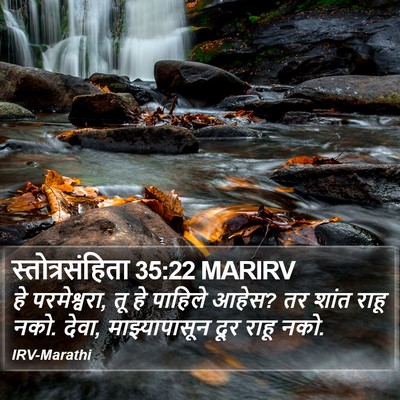 स्तोत्रसंहिता 35:22 MARIRV Bible Verse Image