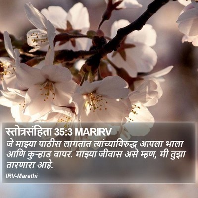 स्तोत्रसंहिता 35:3 MARIRV Bible Verse Image