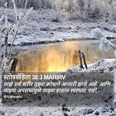 स्तोत्रसंहिता 38:3 MARIRV Bible Verse Image