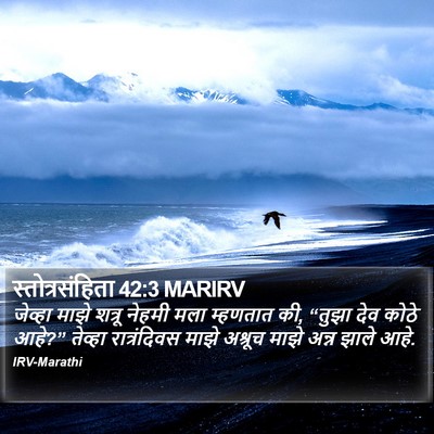 स्तोत्रसंहिता 42:3 MARIRV Bible Verse Image