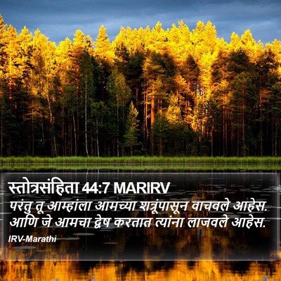 स्तोत्रसंहिता 44:7 MARIRV Bible Verse Image