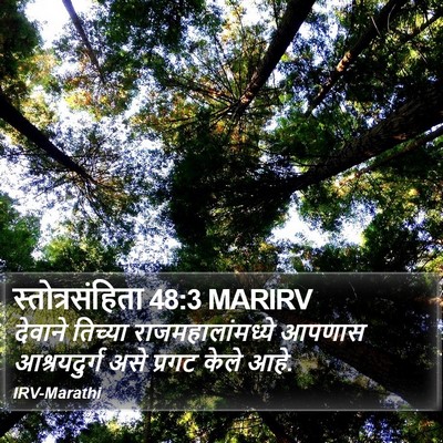 स्तोत्रसंहिता 48:3 MARIRV Bible Verse Image