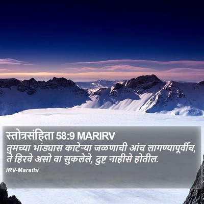 स्तोत्रसंहिता 58:9 MARIRV Bible Verse Image