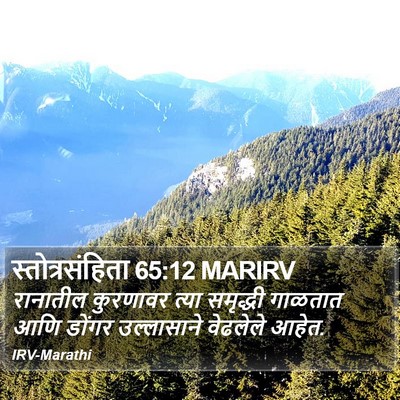 स्तोत्रसंहिता 65:12 MARIRV Bible Verse Image
