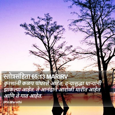 स्तोत्रसंहिता 65:13 MARIRV Bible Verse Image