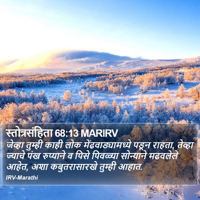 स्तोत्रसंहिता 68:13 MARIRV Bible Verse Image