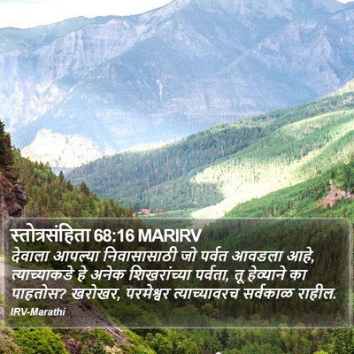 स्तोत्रसंहिता 68:16 MARIRV Bible Verse Image