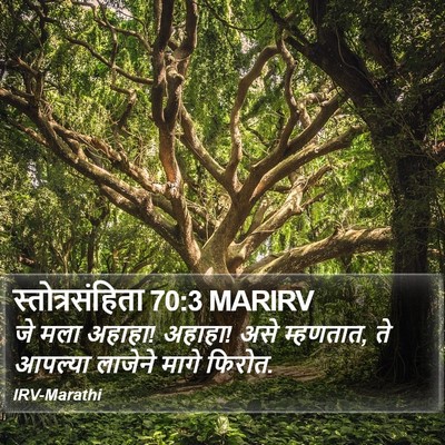 स्तोत्रसंहिता 70:3 MARIRV Bible Verse Image
