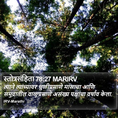 स्तोत्रसंहिता 78:27 MARIRV Bible Verse Image