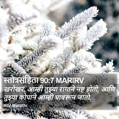 स्तोत्रसंहिता 90:7 MARIRV Bible Verse Image