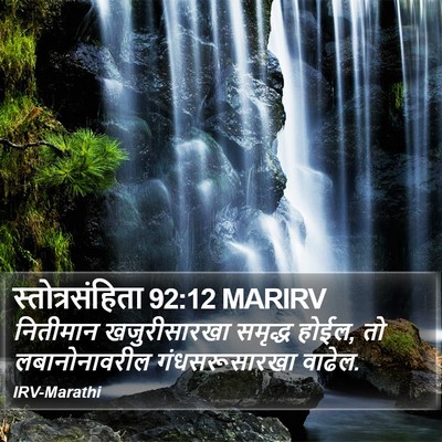 स्तोत्रसंहिता 92:12 MARIRV Bible Verse Image