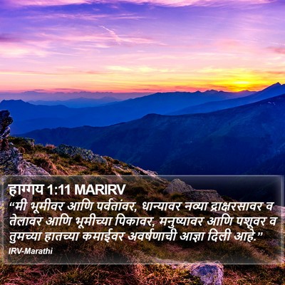 हाग्गय 1:11 MARIRV Bible Verse Image