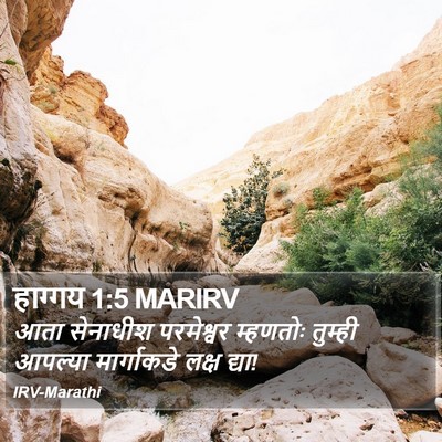 हाग्गय 1:5 MARIRV Bible Verse Image