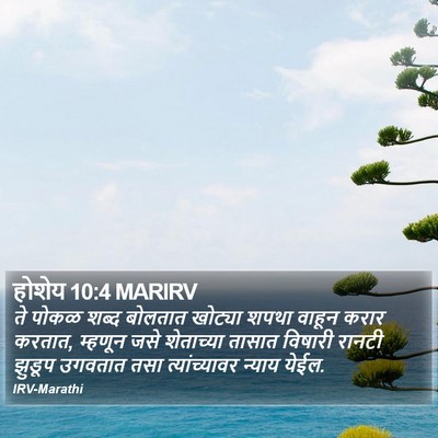 होशेय 10:4 MARIRV Bible Verse Image