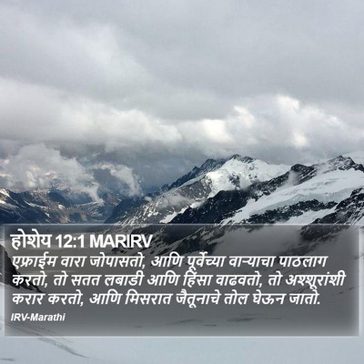 होशेय 12:1 MARIRV Bible Verse Image