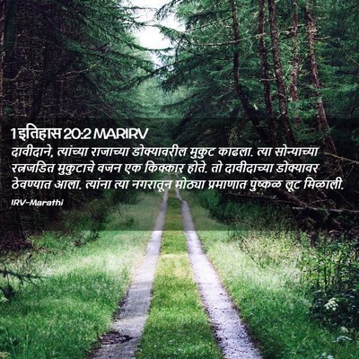 Picture 02 - 1 इतिहास 20:2 MARIRV - दावीदाने, - Bible Verse Picture