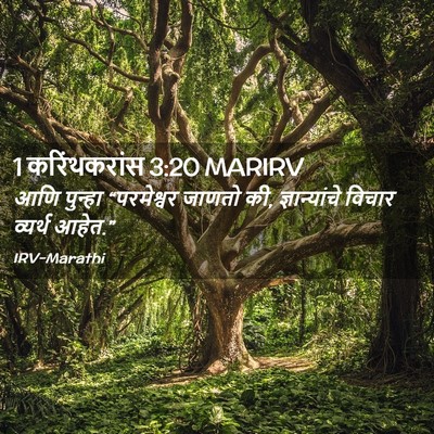 Picture 02 - 1 करिंथकरांस 3:20 MARIRV - आणि पुन्हा - Bible Verse Picture