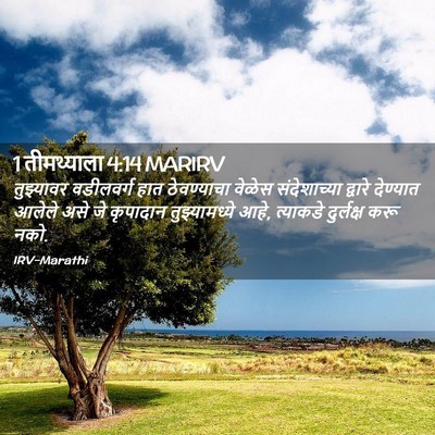 Picture 02 - 1 तीमथ्याला 4:14 MARIRV - तुझ्यावर वडीलवर्ग - Bible Verse Picture