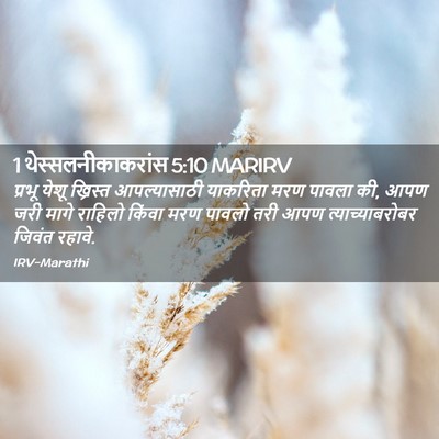 Picture 02 - 1 थेस्सलनीकाकरांस 5:10 MARIRV - प्रभू येशू - Bible Verse Picture
