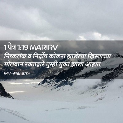 Picture 02 - 1 पेत्र 1:19 MARIRV - निष्कलंक व - Bible Verse Picture