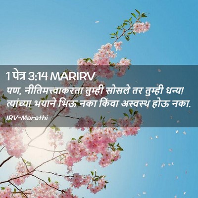 Picture 02 - 1 पेत्र 3:14 MARIRV - पण, - Bible Verse Picture