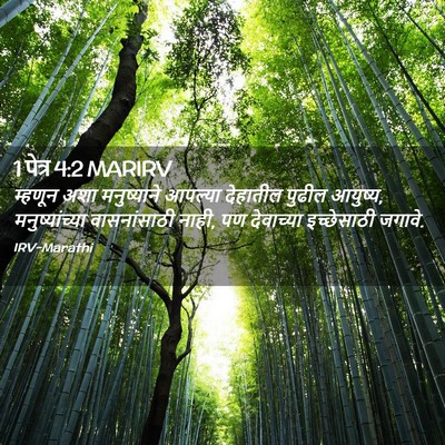 Picture 02 - 1 पेत्र 4:2 MARIRV - म्हणून अशा - Bible Verse Picture