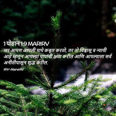 Picture 02 - 1 योहान 1:9 MARIRV - जर आपण आपली पापे - Bible Verse Picture