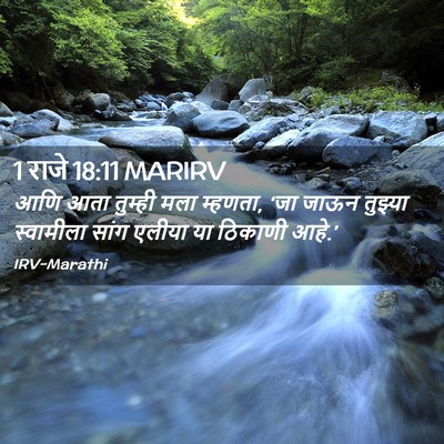 Picture 02 - 1 राजे 18:11 MARIRV - आणि आता तुम्ही मला - Bible Verse Picture