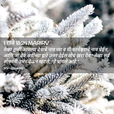 Picture 02 - 1 राजे 18:24 MARIRV - तेव्हा तुम्ही - Bible Verse Picture