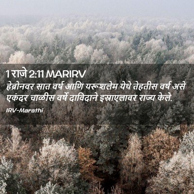 Picture 02 - 1 राजे 2:11 MARIRV - हेब्रोनवर सात - Bible Verse Picture