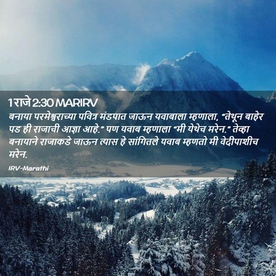 Picture 02 - 1 राजे 2:30 MARIRV - बनाया - Bible Verse Picture