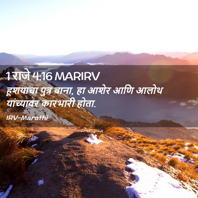 Picture 02 - 1 राजे 4:16 MARIRV - हूशयाचा पुत्र - Bible Verse Picture