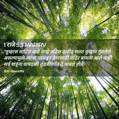 Picture 02 - 1 राजे 5:3 MARIRV - “तुम्हास माहित - Bible Verse Picture