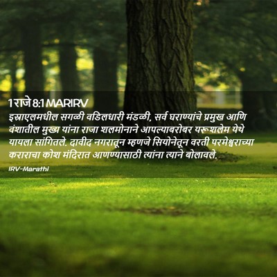 Picture 02 - 1 राजे 8:1 MARIRV - इस्राएलमधील सगळी - Bible Verse Picture