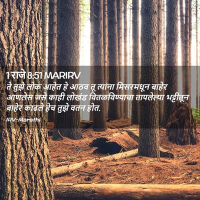 Picture 02 - 1 राजे 8:51 MARIRV - ते तुझे लोक आहेत हे - Bible Verse Picture