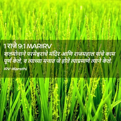 Picture 02 - 1 राजे 9:1 MARIRV - शलमोनाने - Bible Verse Picture