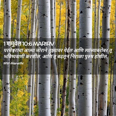 Picture 02 - 1 शमुवेल 10:6 MARIRV - परमेश्वराचा आत्मा - Bible Verse Picture