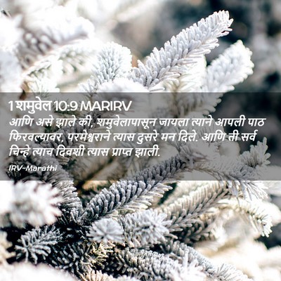 Picture 02 - 1 शमुवेल 10:9 MARIRV - आणि असे झाले की, - Bible Verse Picture