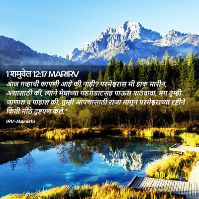Picture 02 - 1 शमुवेल 12:17 MARIRV - आज गव्हाची कापणी - Bible Verse Picture
