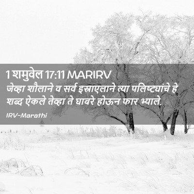 Picture 02 - 1 शमुवेल 17:11 MARIRV - जेव्हा शौलाने व - Bible Verse Picture