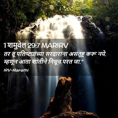 Picture 02 - 1 शमुवेल 29:7 MARIRV - तर तू - Bible Verse Picture