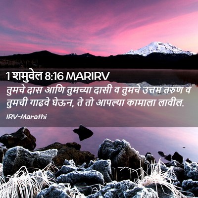 Picture 02 - 1 शमुवेल 8:16 MARIRV - तुमचे दास आणि - Bible Verse Picture