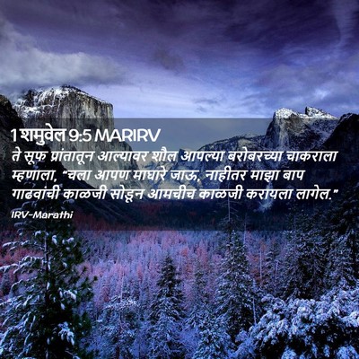 Picture 02 - 1 शमुवेल 9:5 MARIRV - ते सूफ प्रांतातून - Bible Verse Picture