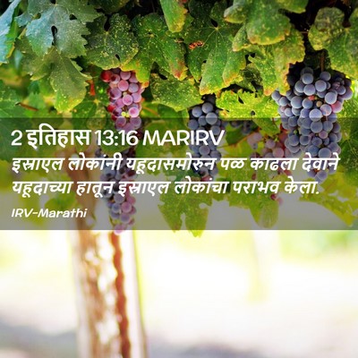 Picture 02 - 2 इतिहास 13:16 MARIRV - इस्राएल लोकांनी - Bible Verse Picture
