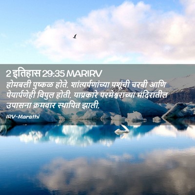 Picture 02 - 2 इतिहास 29:35 MARIRV - होमबली पुष्कळ - Bible Verse Picture