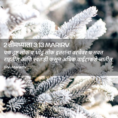 Picture 02 - 2 तीमथ्याला 3:13 MARIRV - पण दुष्ट लोक व - Bible Verse Picture