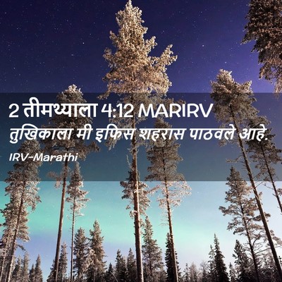 Picture 02 - 2 तीमथ्याला 4:12 MARIRV - तुखिकाला मी इफिस - Bible Verse Picture