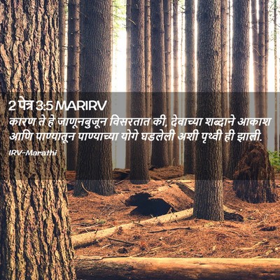 Picture 02 - 2 पेत्र 3:5 MARIRV - कारण ते हे - Bible Verse Picture