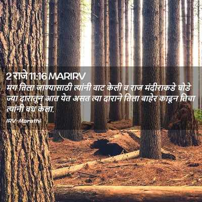 Picture 02 - 2 राजे 11:16 MARIRV - मग तिला - Bible Verse Picture